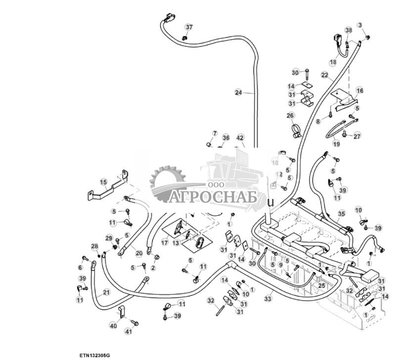 Провод аккумуляторной батареи, без резервного насоса, 15,0 L ( - 802508) - ST830701 160.jpg